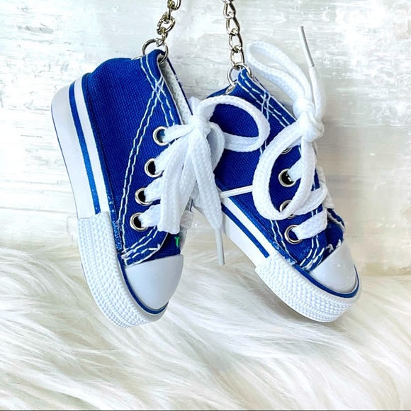 - Accessories - MINI SNEAKER KEYRING BLUE running shoes Coach gift keychain Athletic trainers